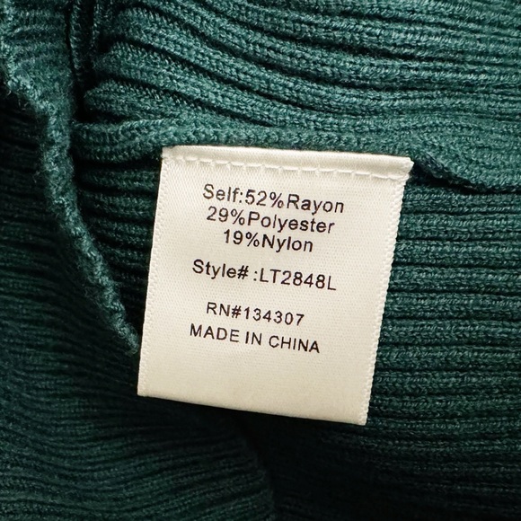 Line & Dot Aria Ribbed Puff Sleeve Turtleneck Sweater - Picture 5 of 5